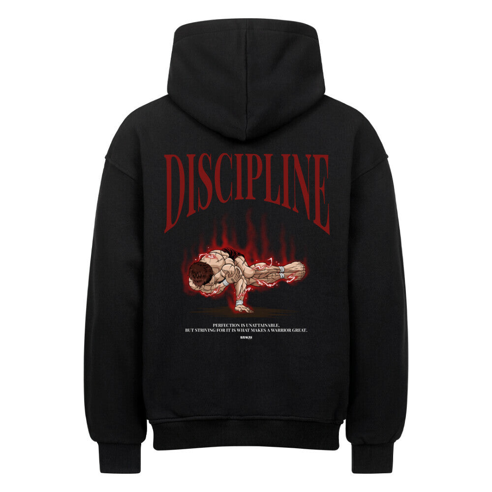 BAKI X DISCIPLINE RED - Oversized Hoodie