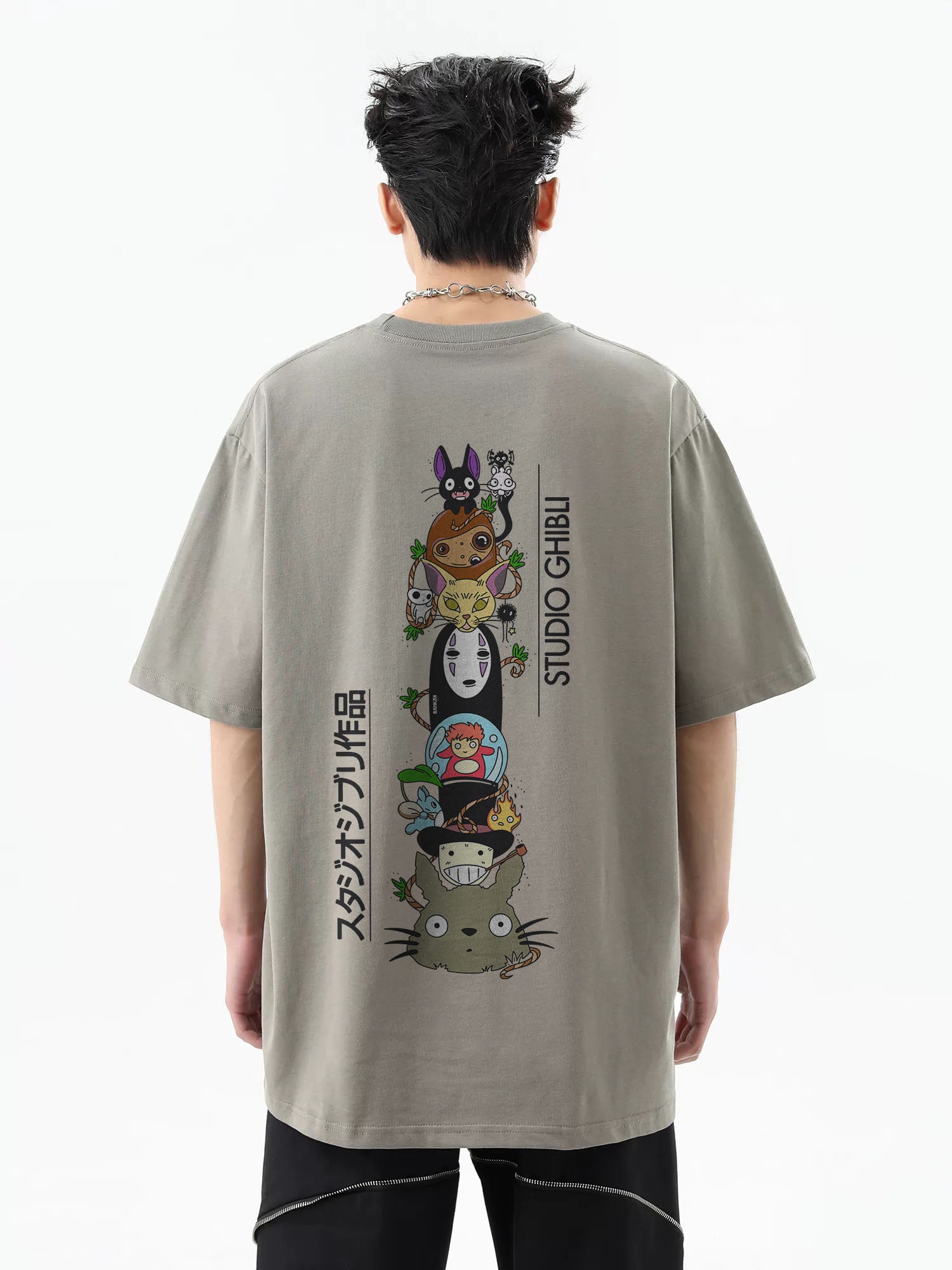 GHIBLI X COMBINATION Washed - Oversized Shirt