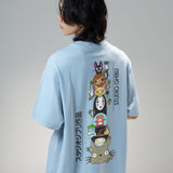 GHIBLI X COMBINATION Blue - Oversized Shirt